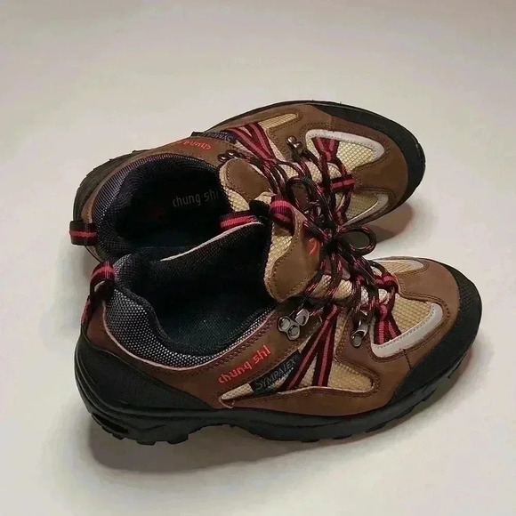 CHUNG SHI Rocker Toning Hiking Walking Leather Shoes Boots Women's US Size  7.5 - Picture 3 of 8